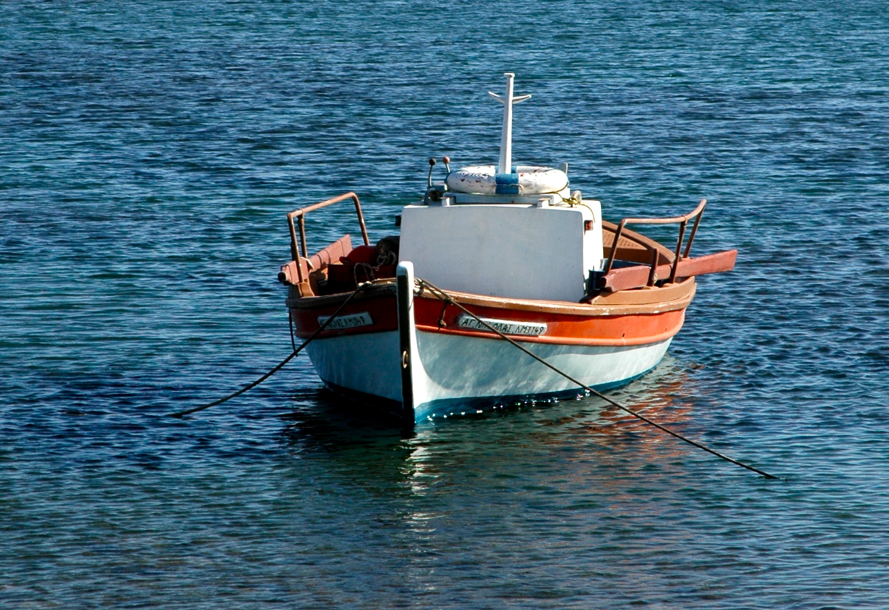 Barco de pescador na Ilha de Delos - Joaquim Nery Barco de pescador na Ilha de Delos