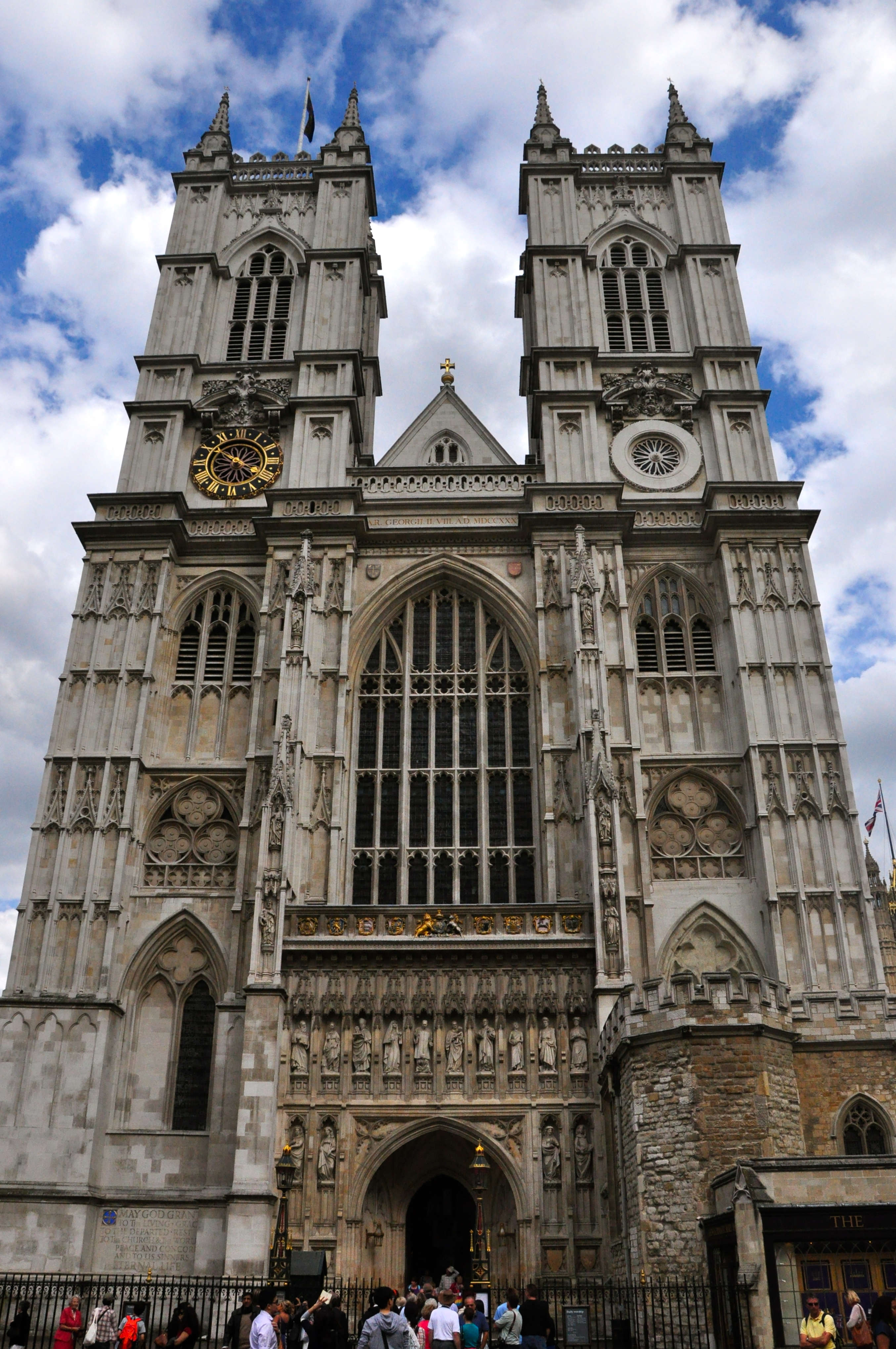 A fachada da Abadia de Westminster. - Joaquim Nery A fachada da Abadia de Westminster.