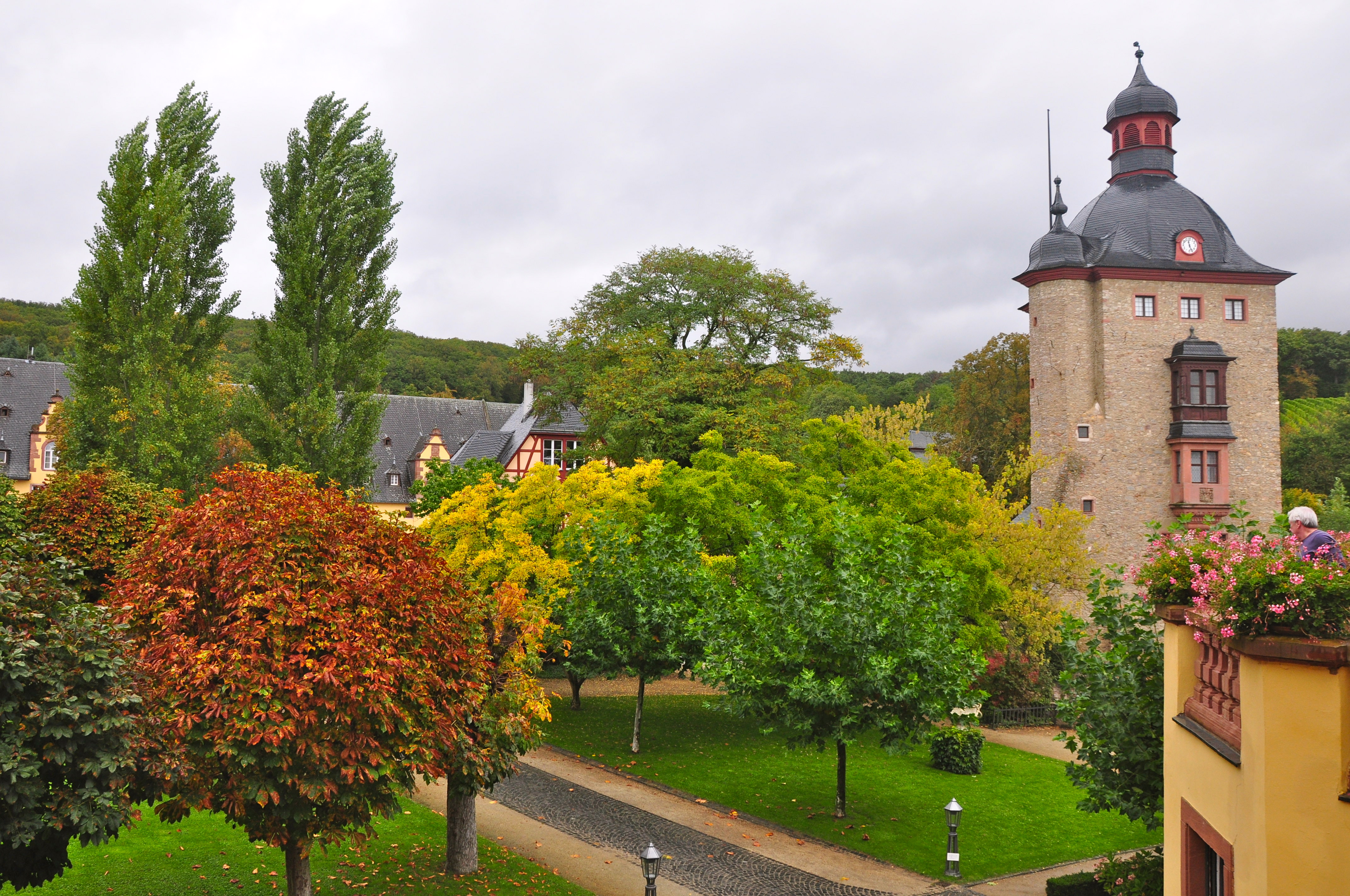 O jardim do Castelo Vollrads