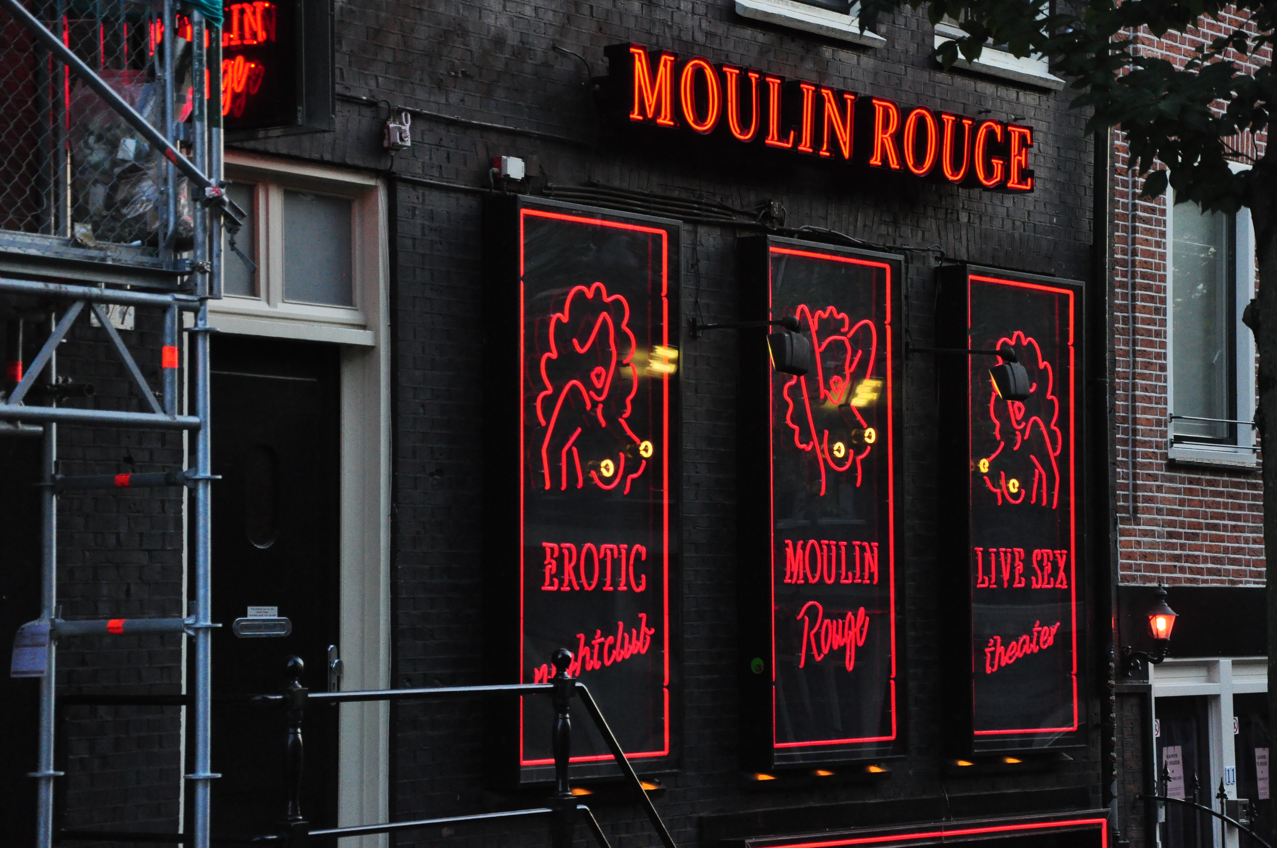 Casa de erotismo na Red Light District.