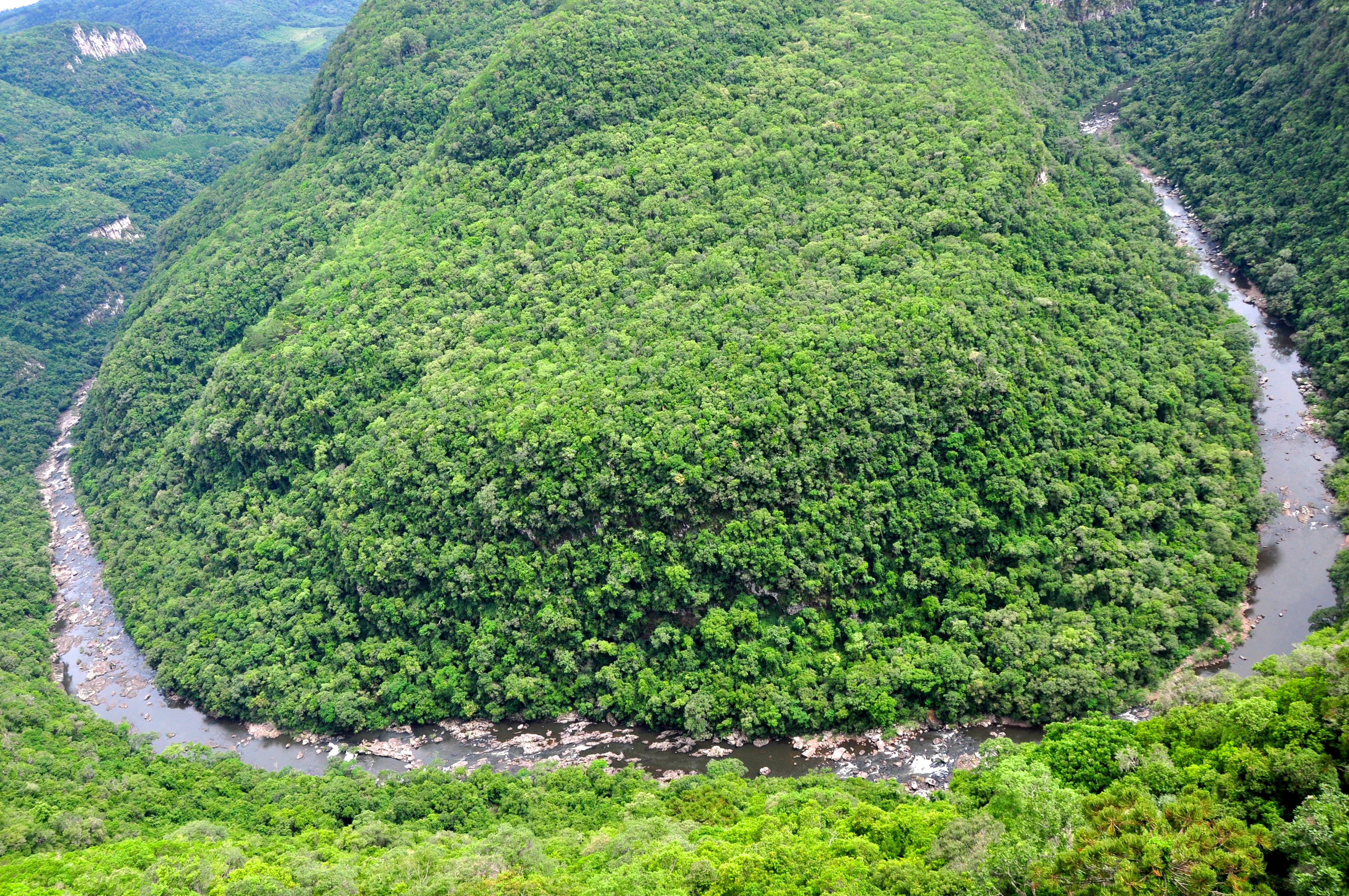 A "ferradura" do Rio Caí.