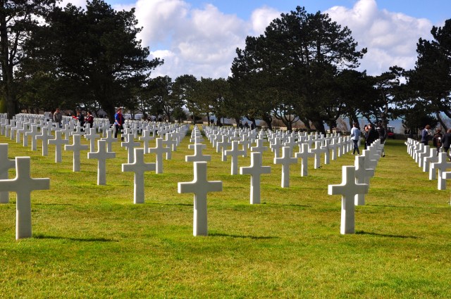 O Cemitério dos Soldados Americanos na Normandia.