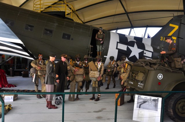 Reconstituição no Museu de Sainte Mére Eglise.