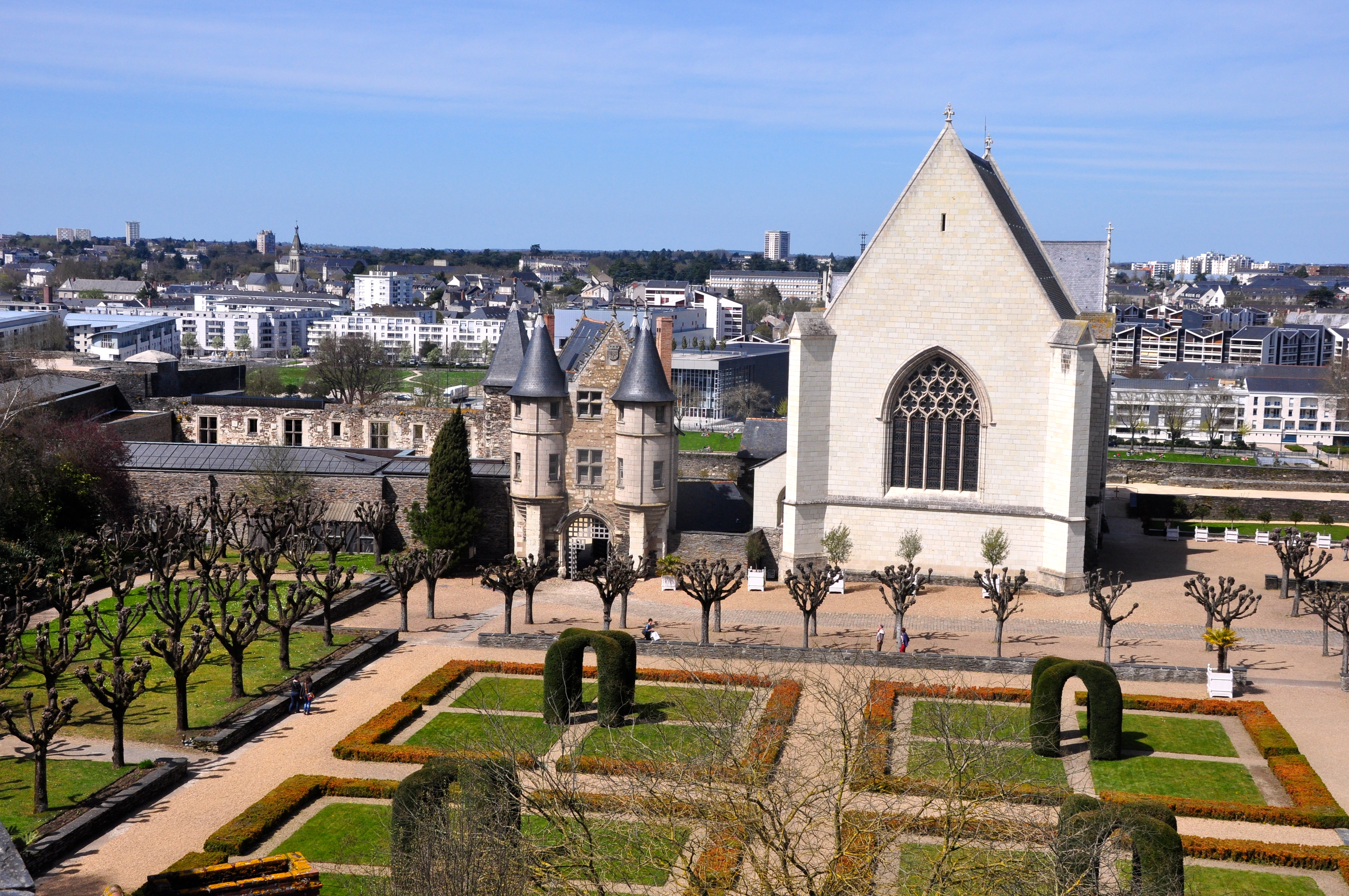 Pátio interno do Castelo de Angers