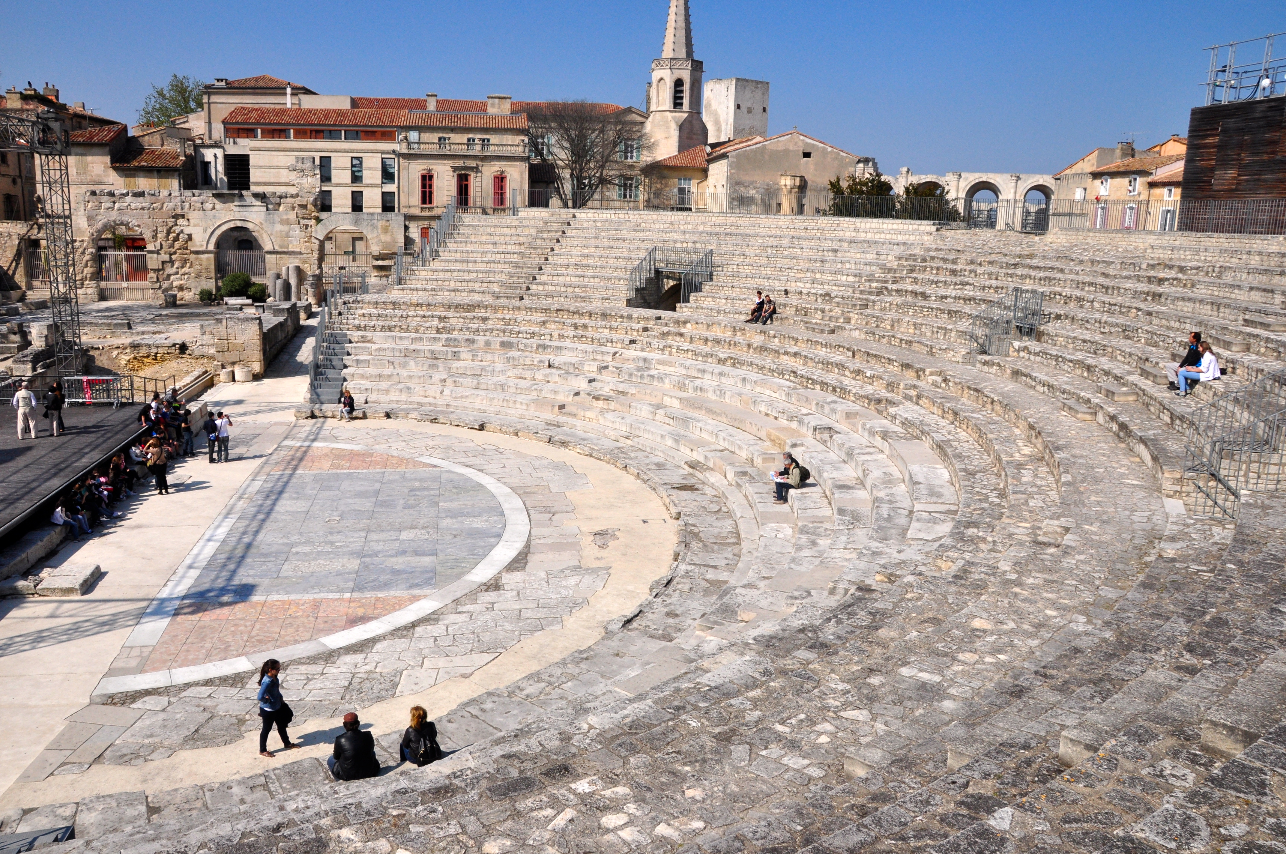 O teatro romano de Arles.