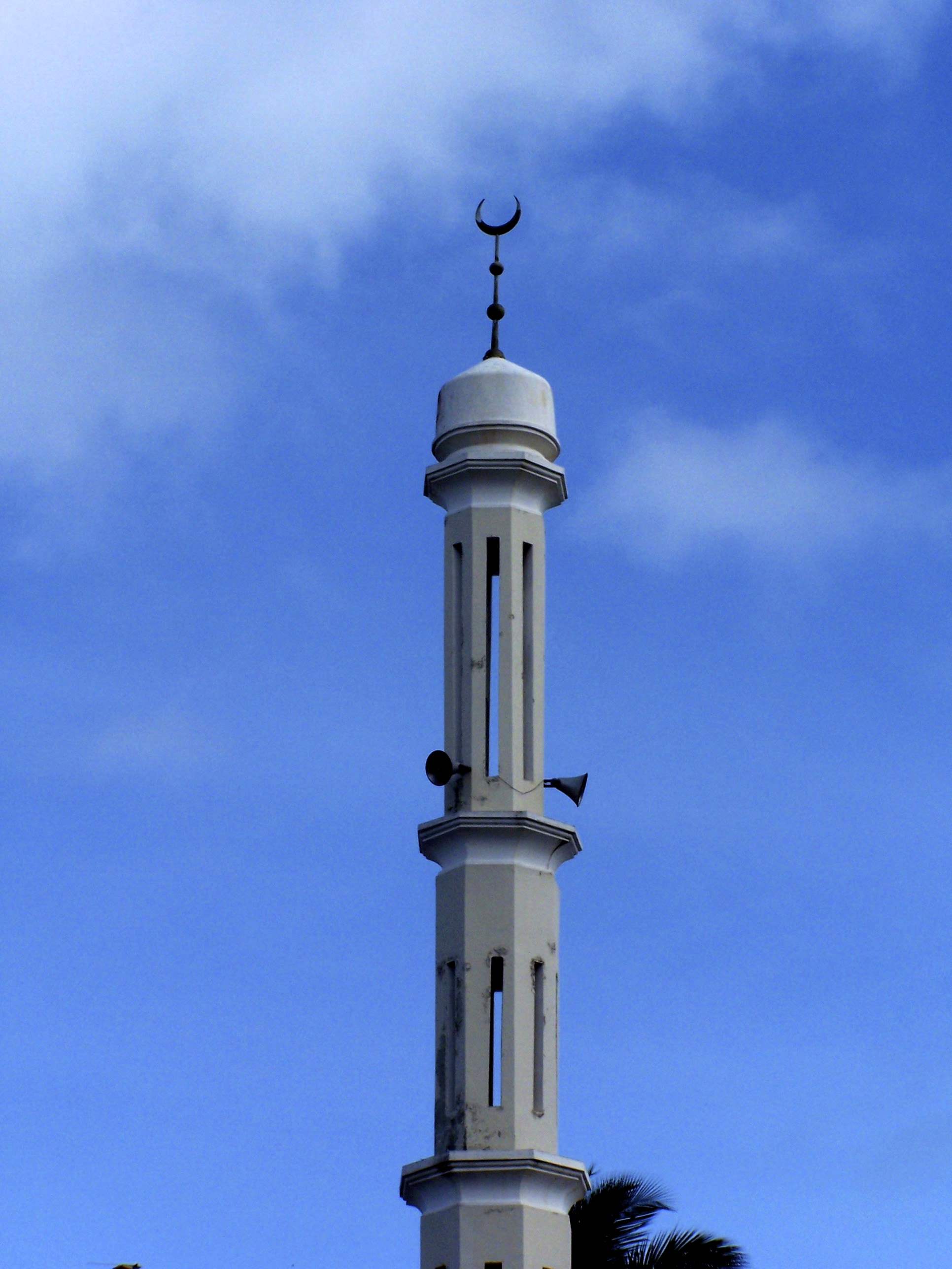 O minarete da mesquita de Zanzibar.