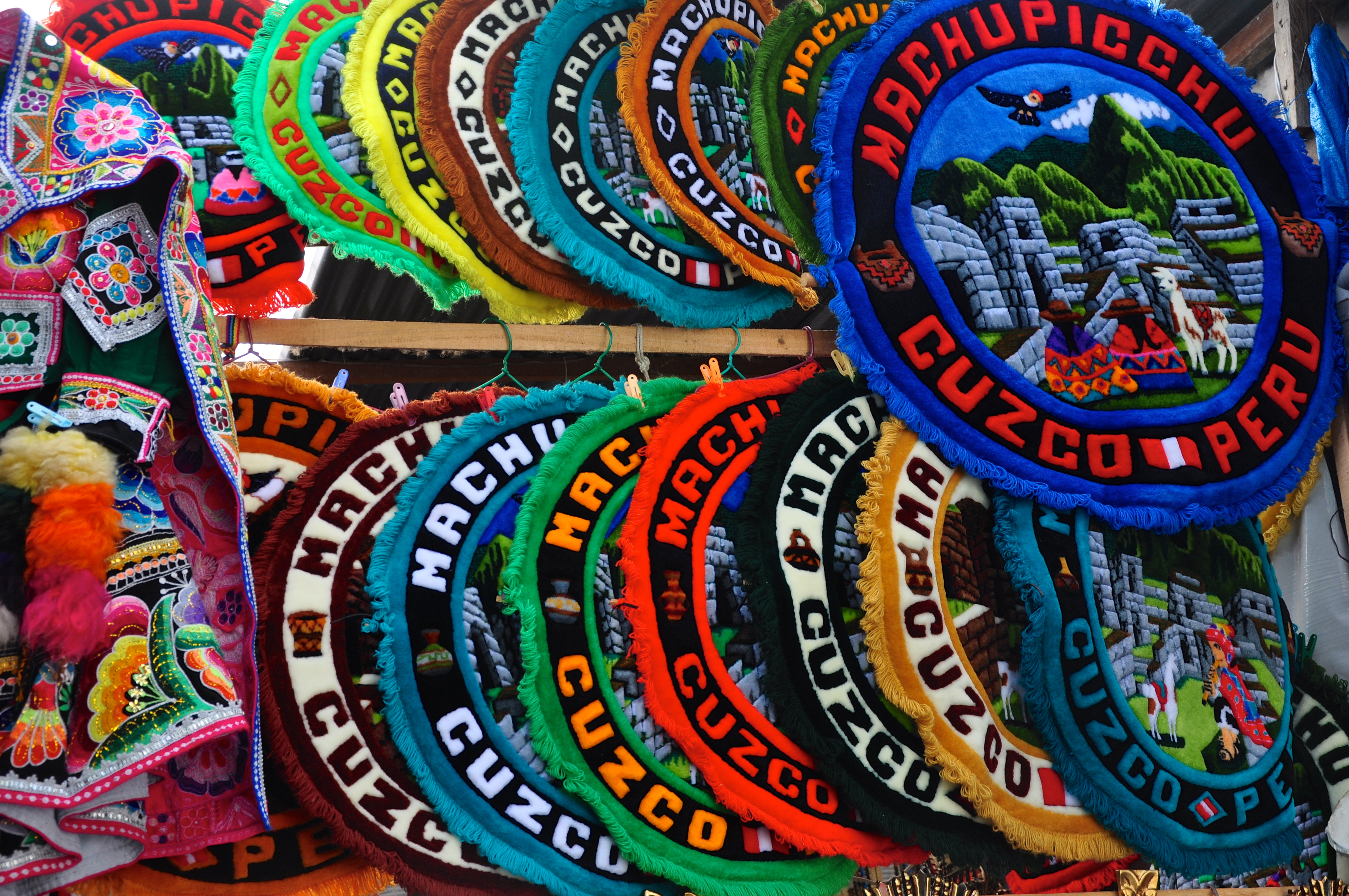 Artesanato em Machu Picchu.