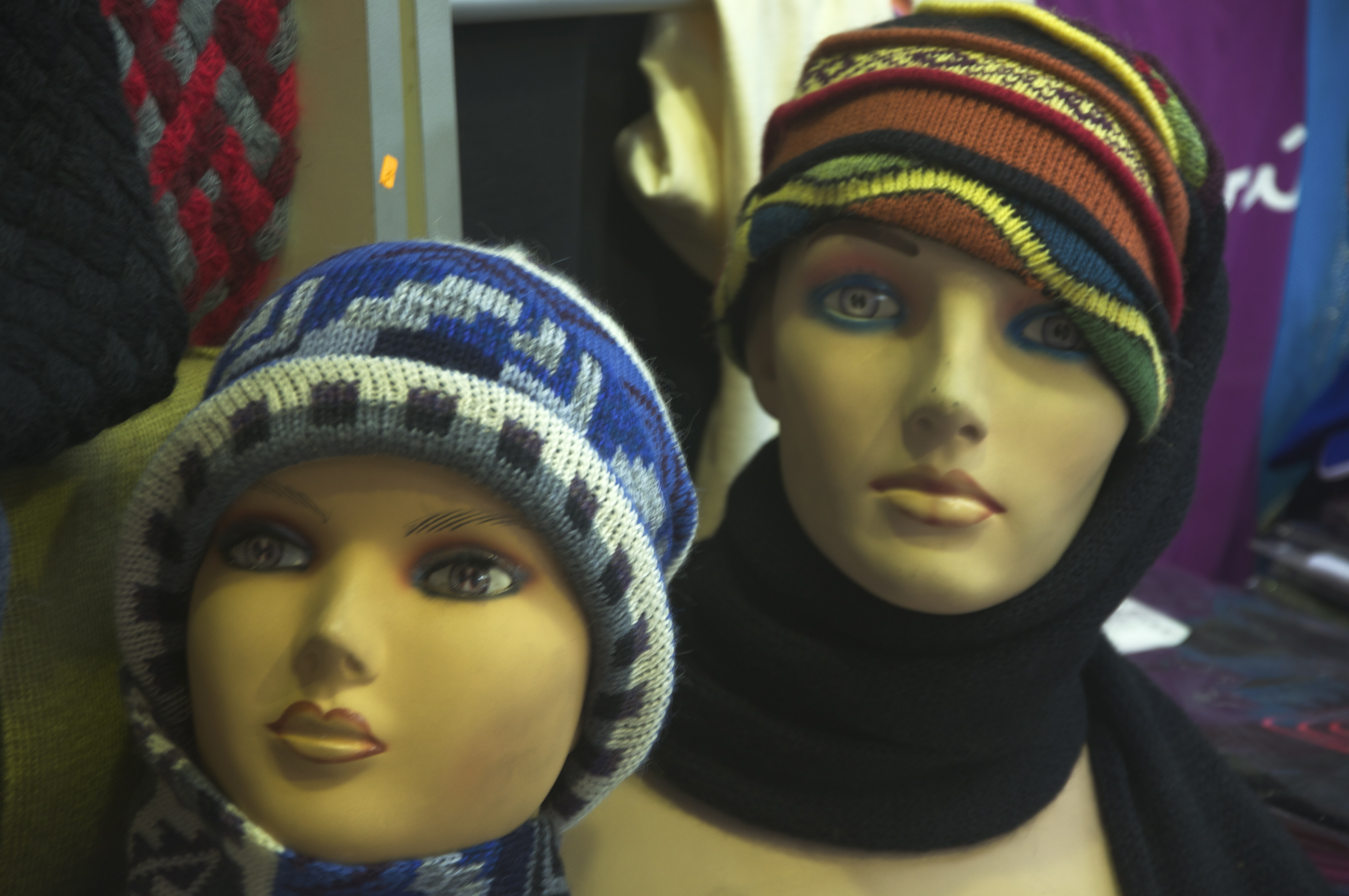 Gorros com lã de alpaca