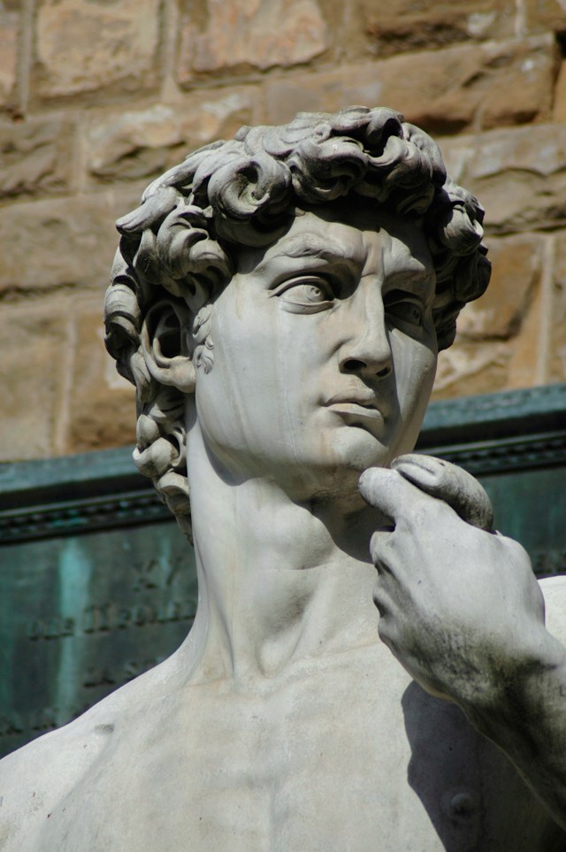 A perfeição nos traços do David.