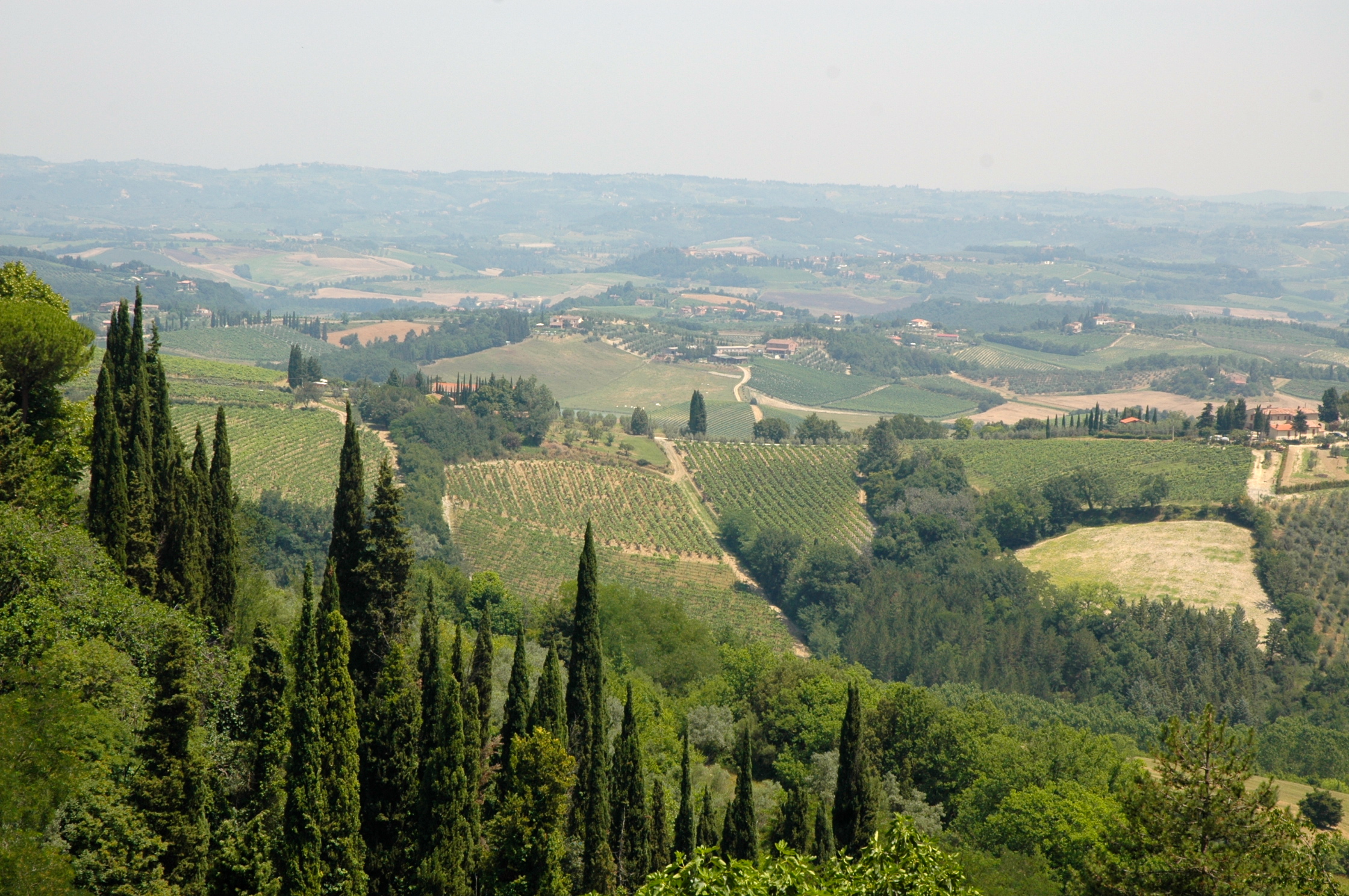 Os campos ondulados da Toscana