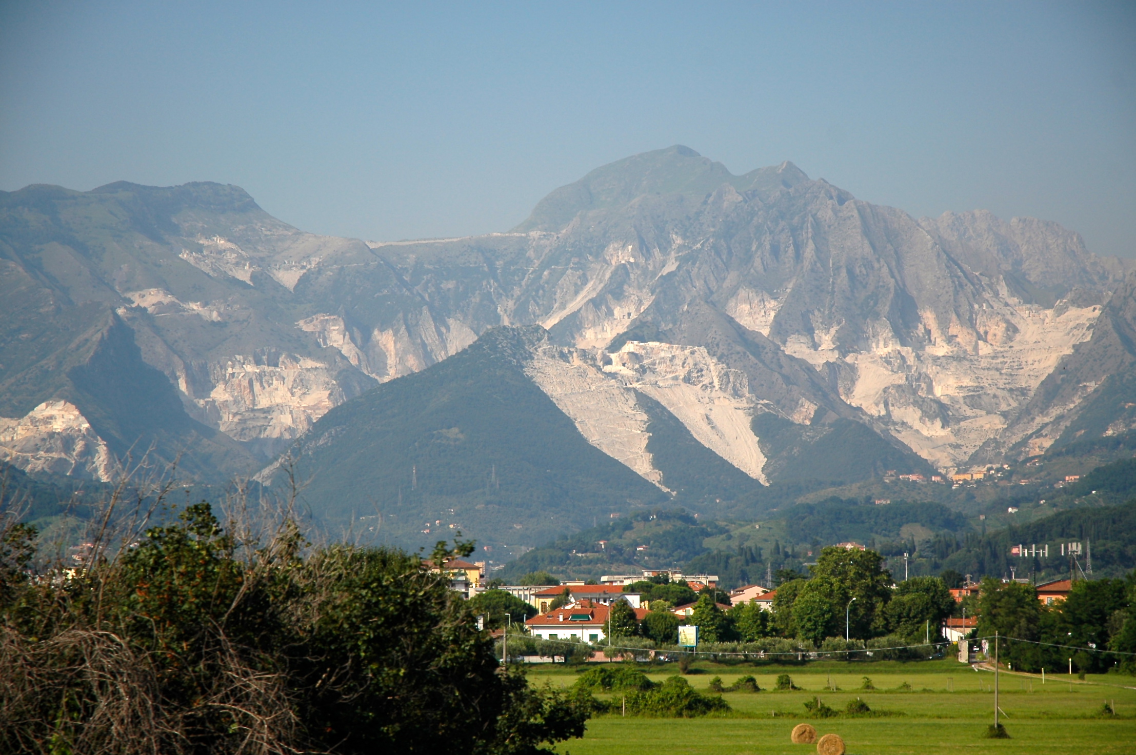 As montanhas de Carrara.