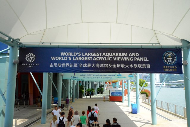 O Aquário de Sentosa, mais um "maior" do Mundo.