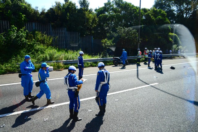 Acidente na estrada.