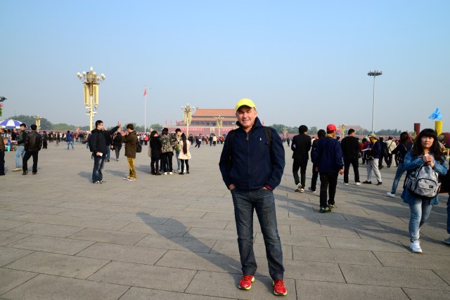 A Praça Tiananmen vista por um outro ângulo.