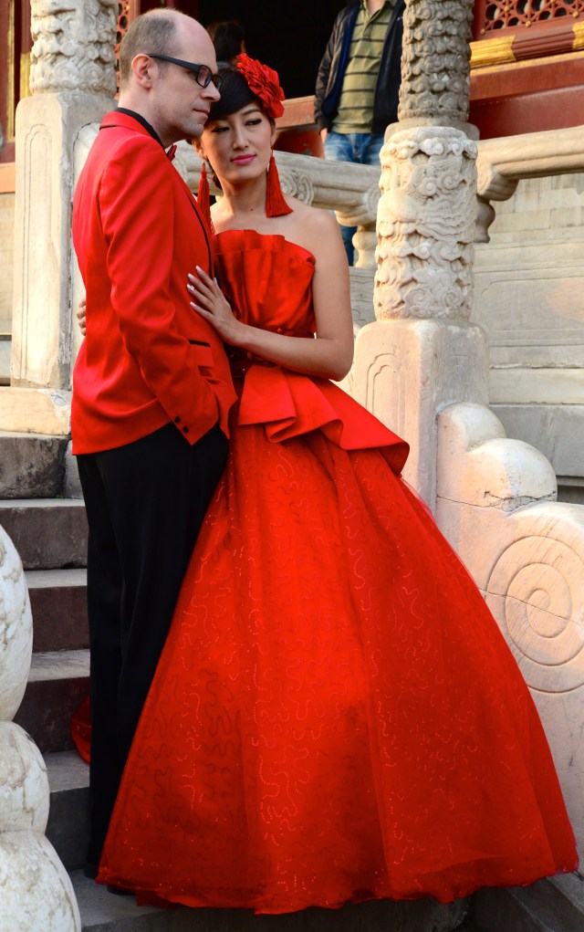 Noivos no Templo do Céu.