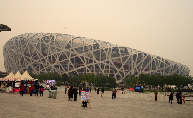 O Estádio Olímpico de Pequim.