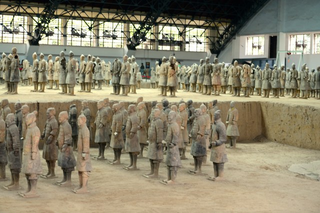 O trabalho de restauração continua.