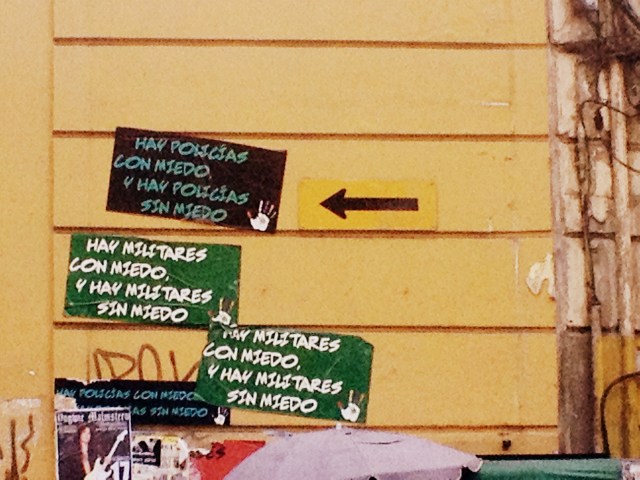 Cartazes de protesto