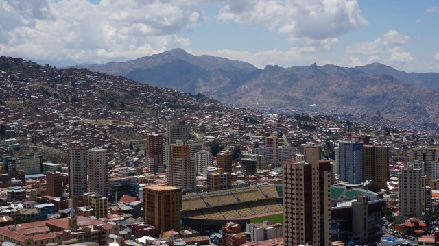 As montanhas de La Paz