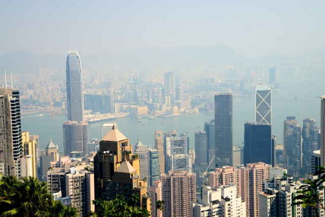 A moderna Hong Kong.