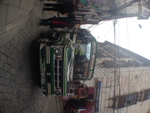 Ônibus típicos de La Paz
