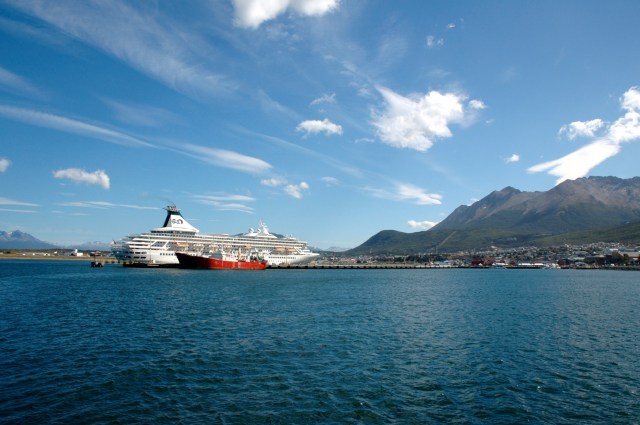 A Baía de Ushuaia.
