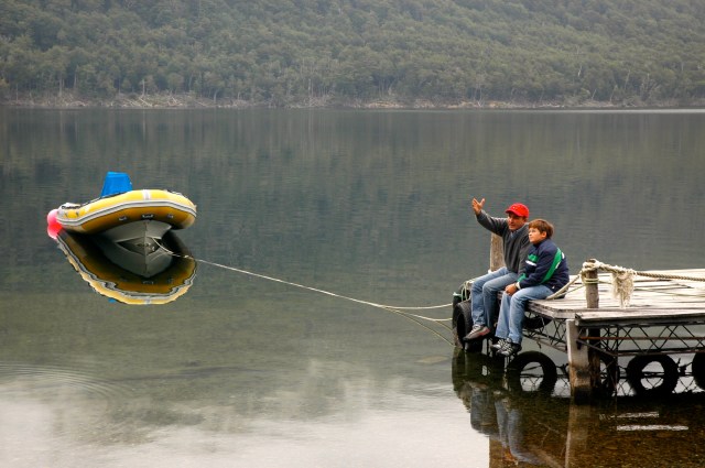 No caminho para o Cerro Castor.