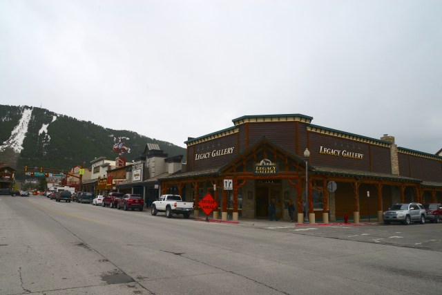 A pequena cidade de Jackson Hole.