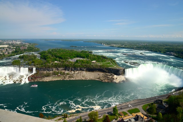 As Cataratas do Niágara, um dos pontos fortes da viagem.