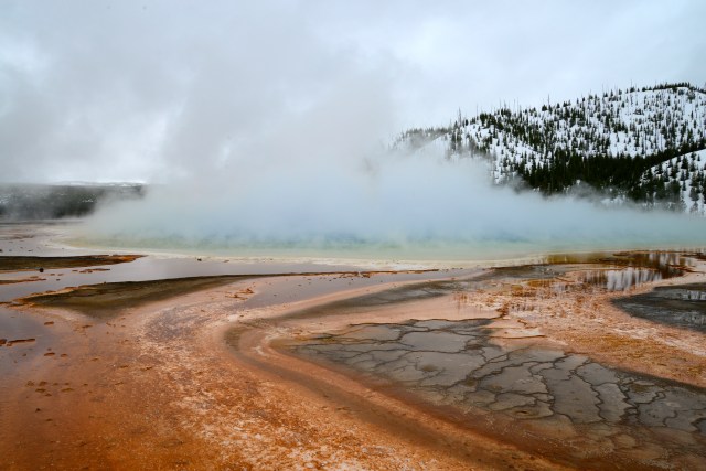 A Grand Prismatic Hot Spring
