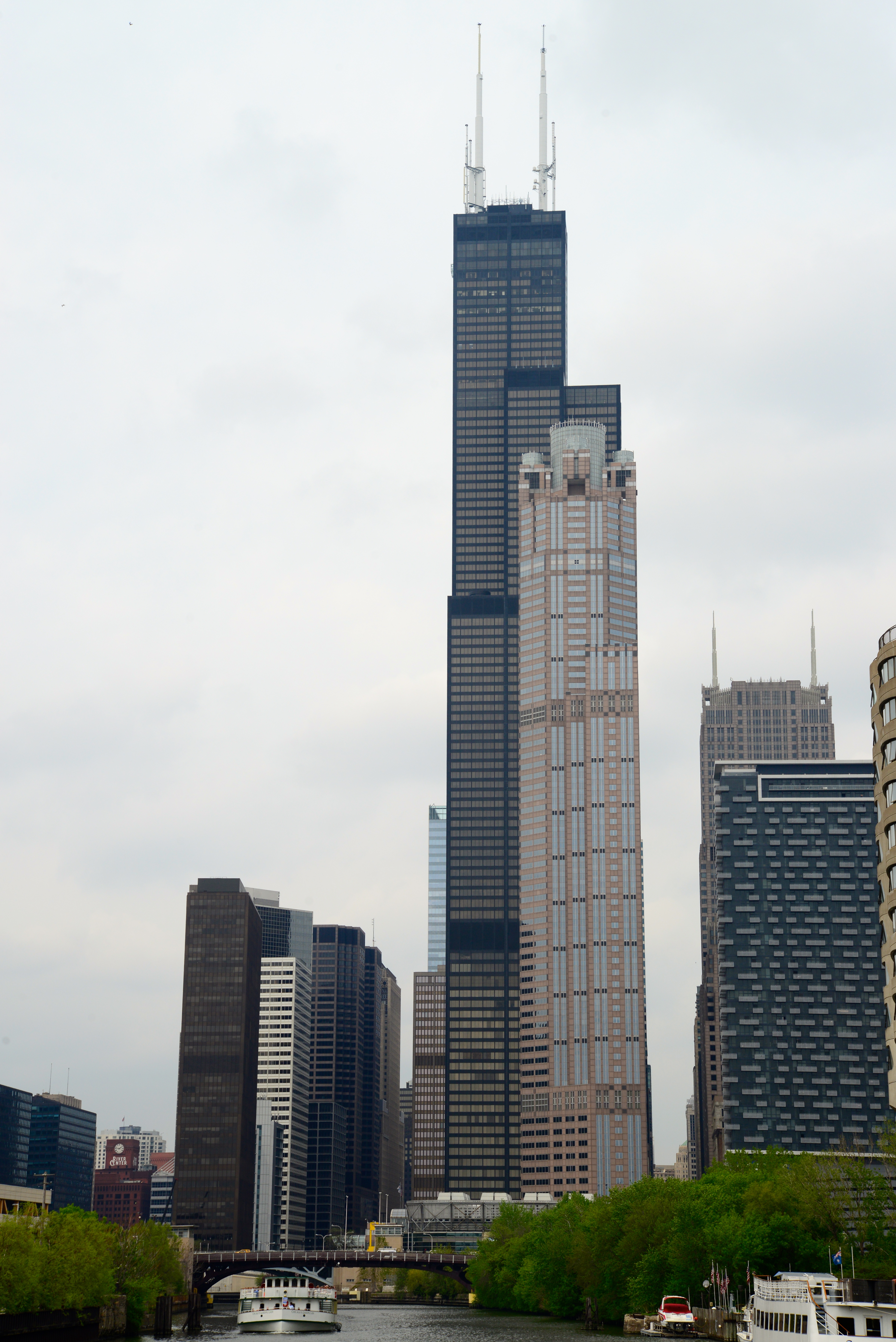 A Willis Tower, o mais alto arranha-céu de Chicago.