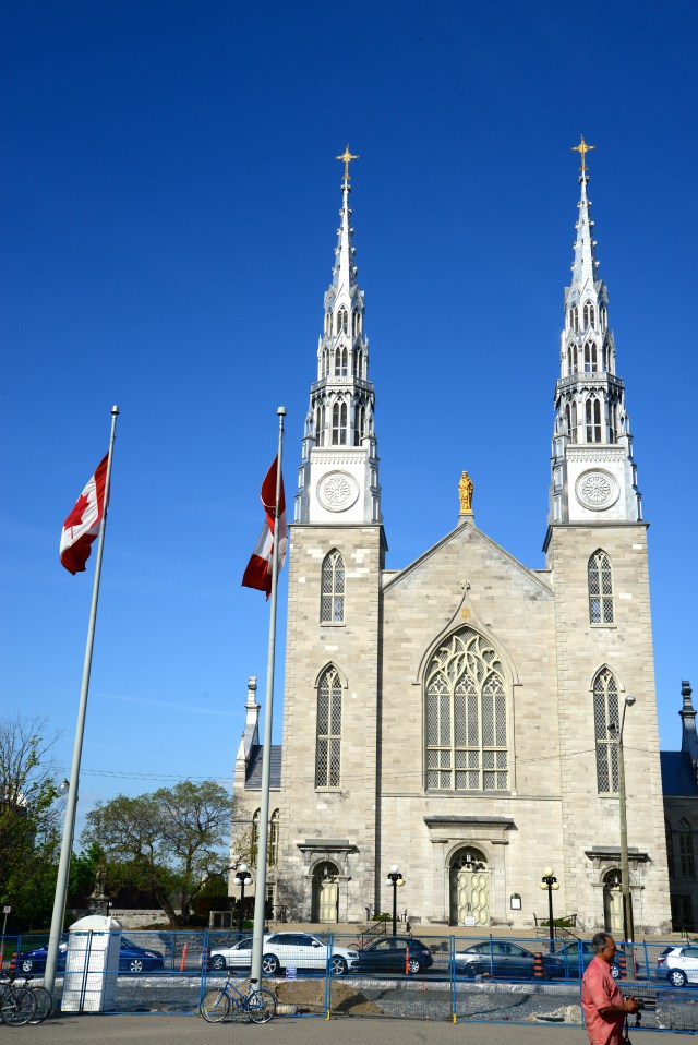 A Catedral de Notre Dame de Ottawa.