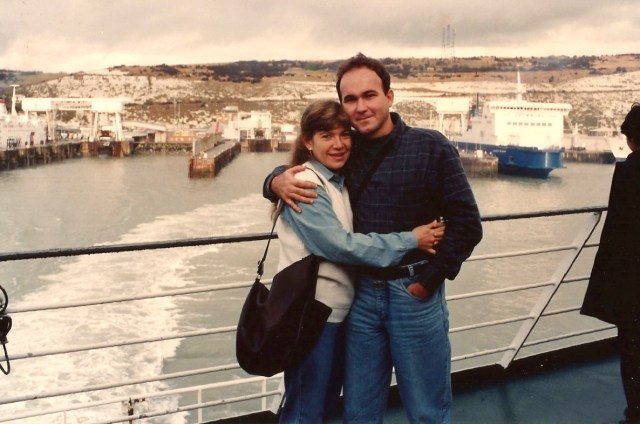 Pegamos o Ferry-boat de Calais para Dover