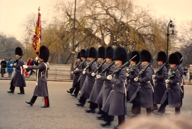 A Troca da Guarda no palácio de Buckingham