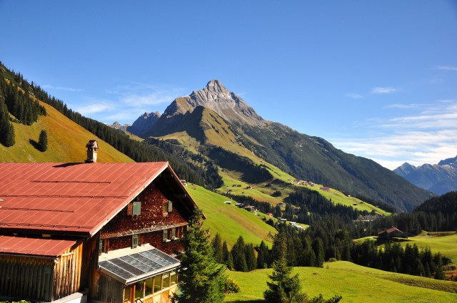 A paisagem da Áustria é encantadora.
