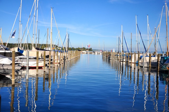 O Lago Constança no verão.