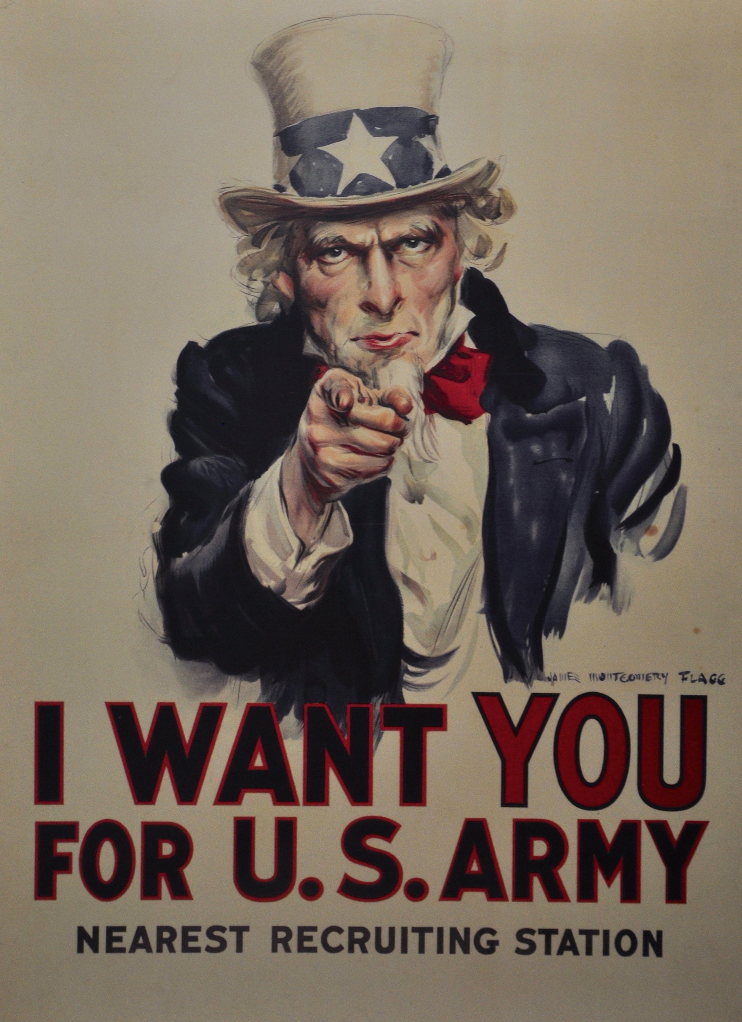 Cartaz para recrutamento de soldados na Primeira Guerra Mundial