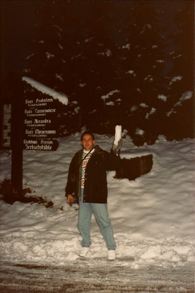 Vimos neve pela primeira vez nessa viagem