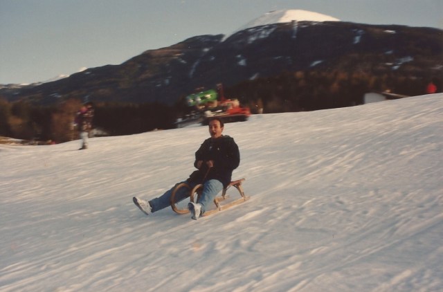 O trenó é mais fácil que o esqui.