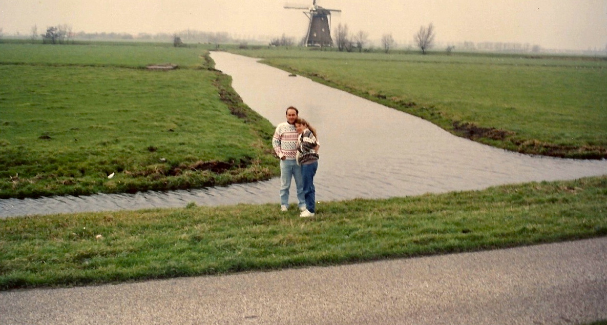 Os polderes holandeses com os seus moinhos.
