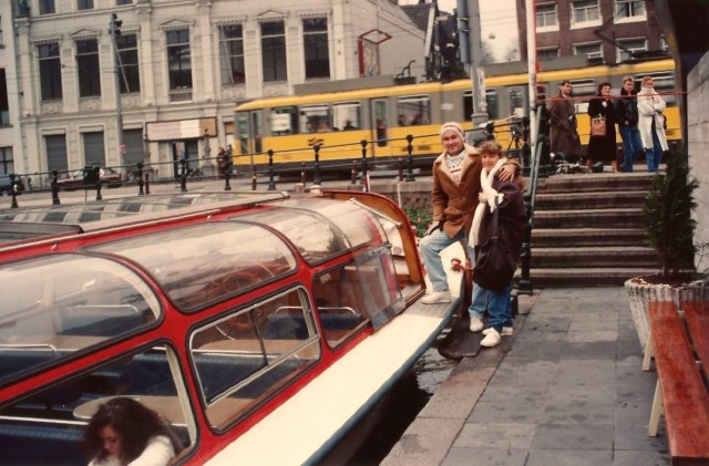 Passeio de barco em Amsterdam.