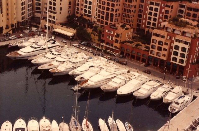 A Marina de Mônaco.