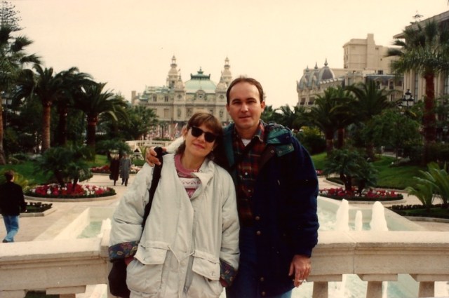 O Cassino de Monte Carlo ao fundo.