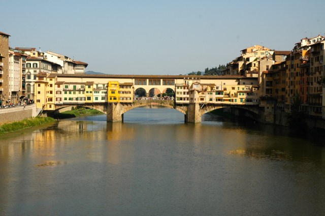 Detalhes da Ponte Vechio de Florença.