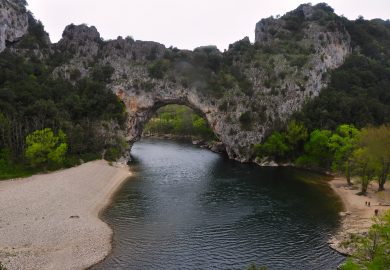 Entrando da Provença pela Garganta do Ardèche