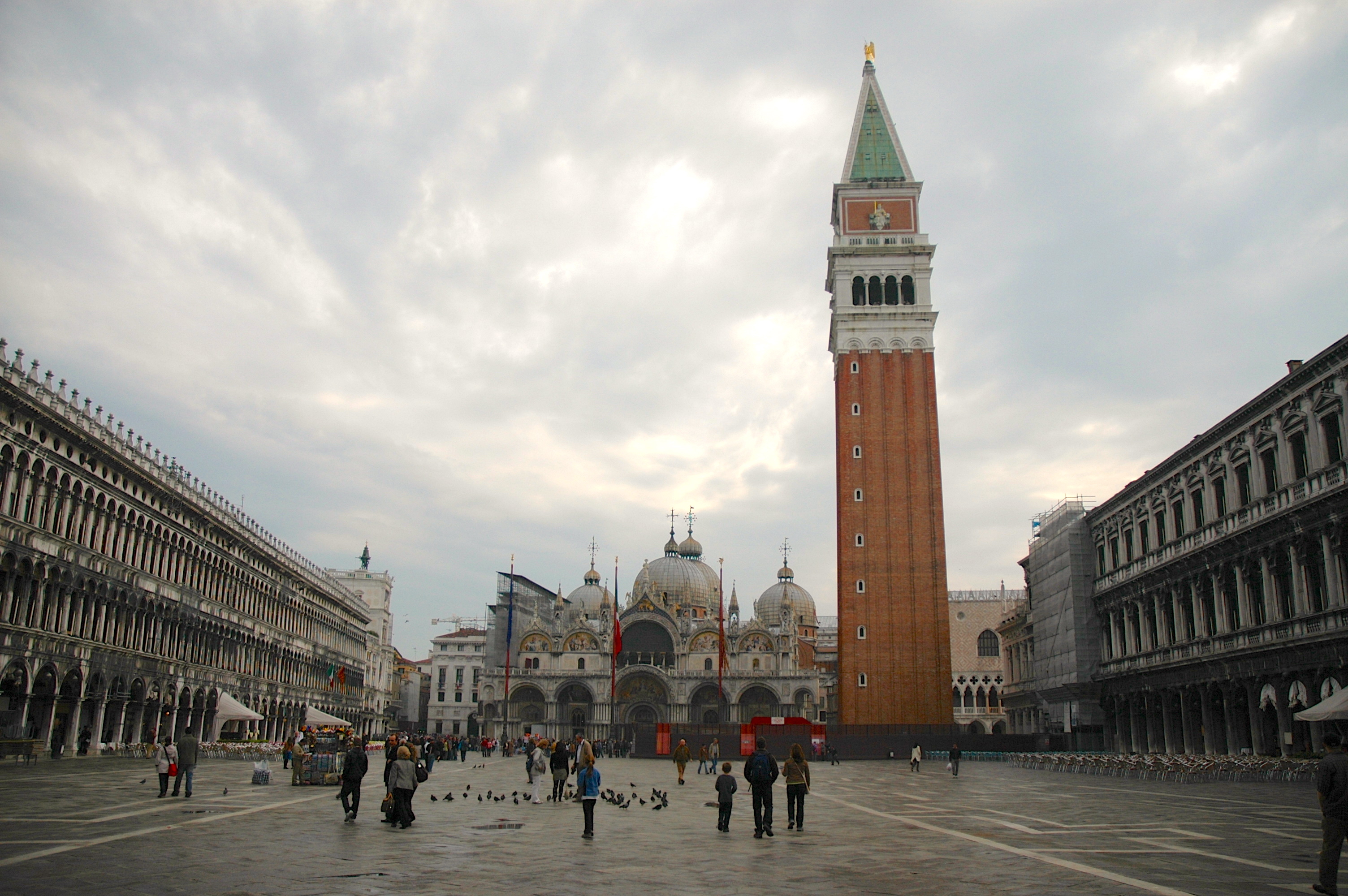 A Praça de São Marcos no coração de Veneza
