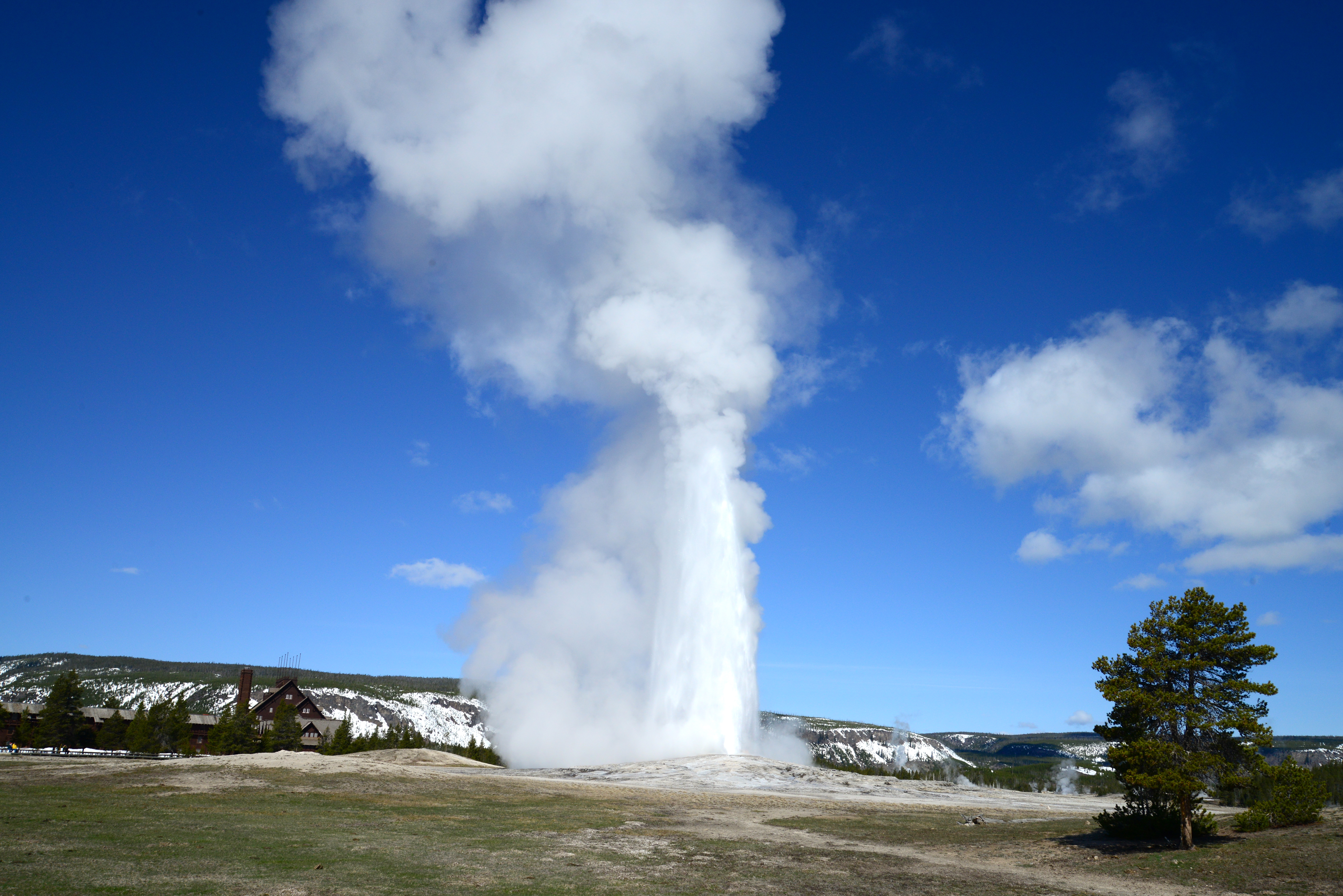 A ação geotermal do Parque Yellowstone