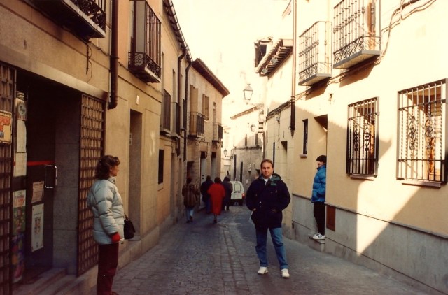 As ruas estreitas de Toledo.