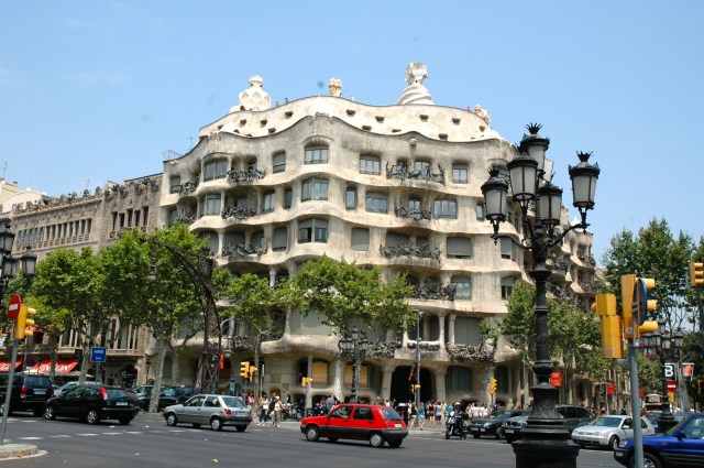 As ruas movimentadas de Barcelona