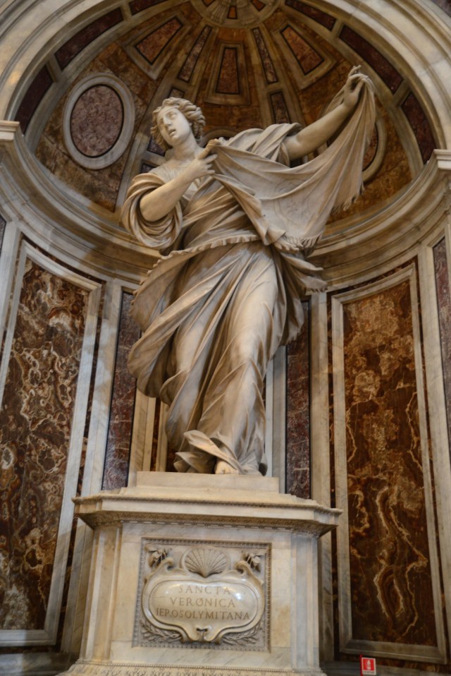 A Santa Verônica da Basílica de São Pedro.